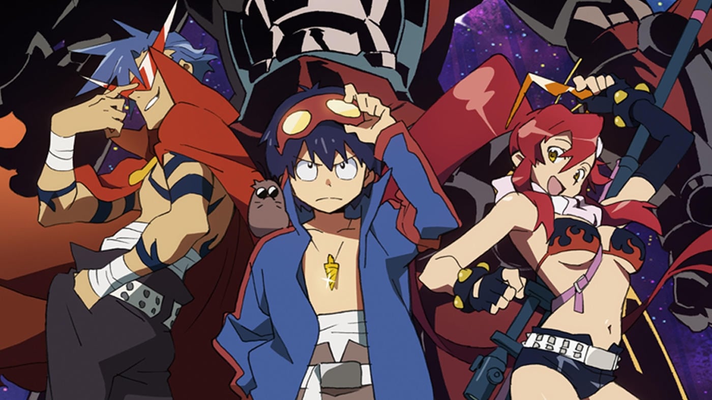 146 tengen toppa gurren lagann-anime japonês bonito 26 x 14