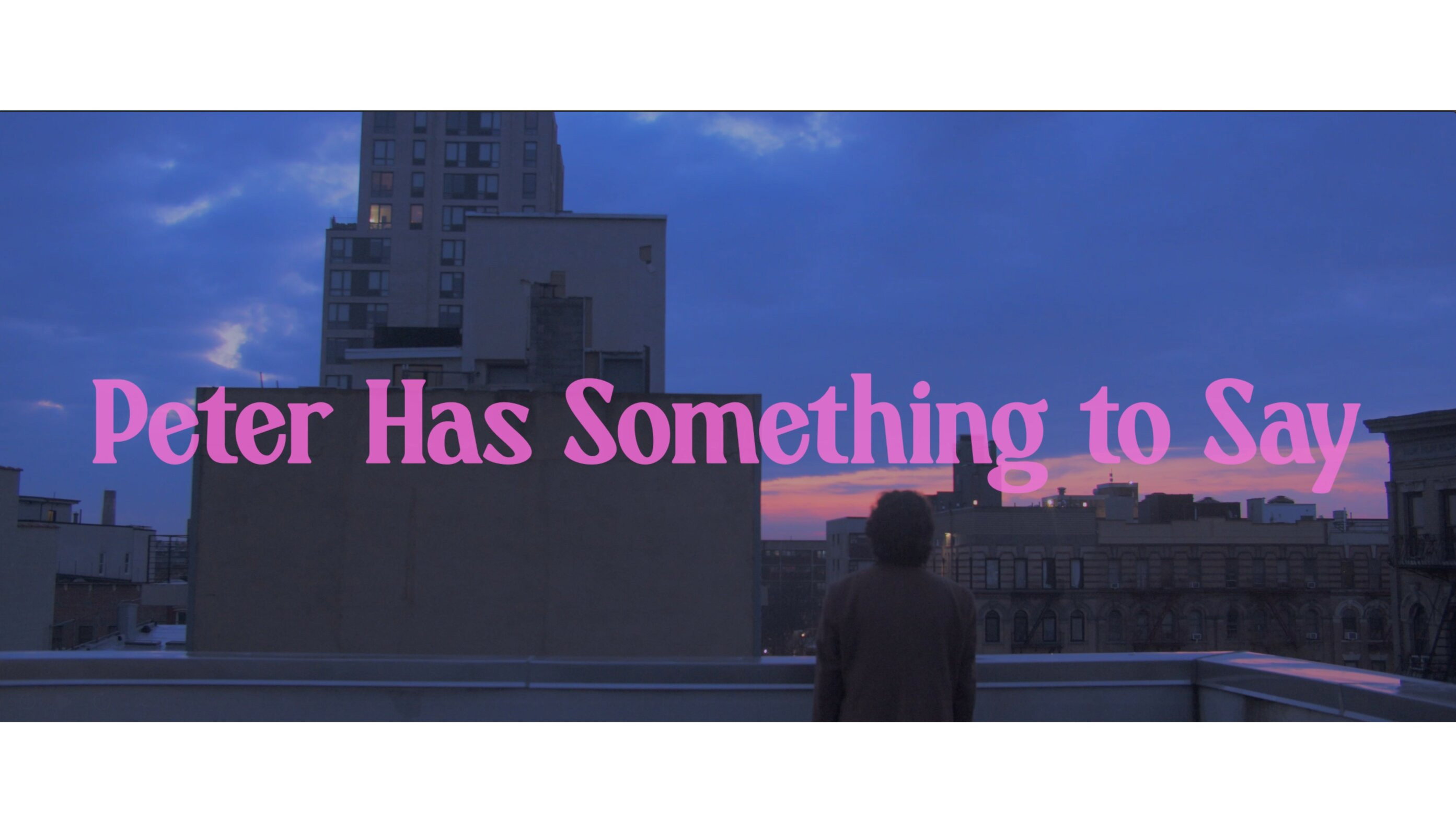 Peter Has Something to Say backdrop