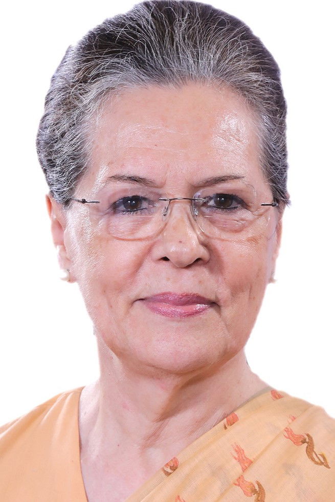 et billede af Sonia Gandhi