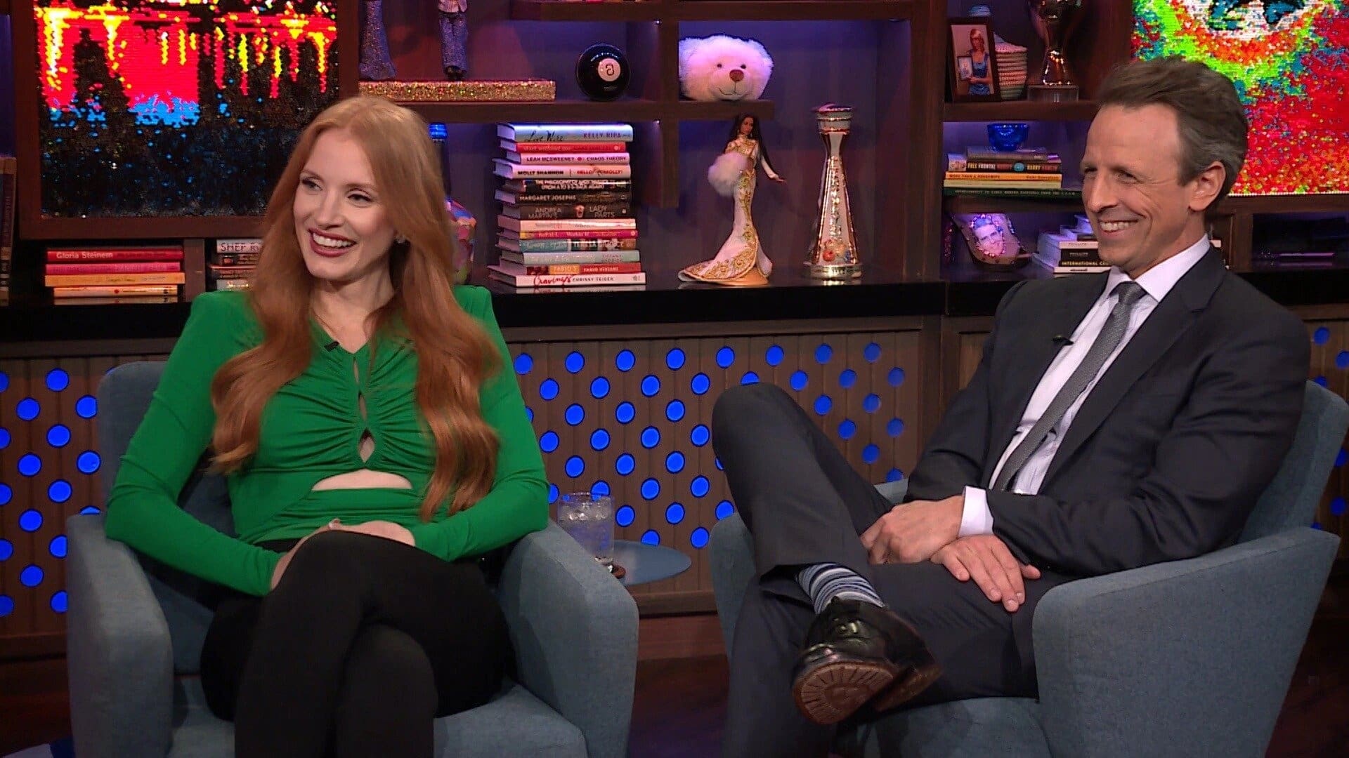 Watch What Happens Live with Andy Cohen Season 20 :Episode 3  Jessica Chastain & Seth Meyers