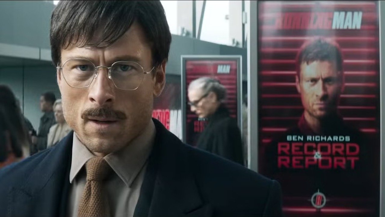 The Running Man backdrop