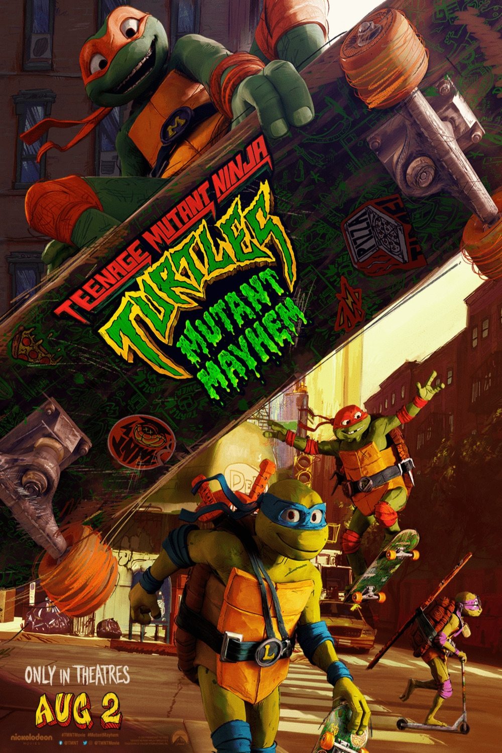 WATCH !! Teenage Mutant Ninja Turtles: Mutant Mayhem (2023) FULLMOVIE ONLINE FREE ENGLISH/Dub/SUB Animation STREAMINGS Movie Poster