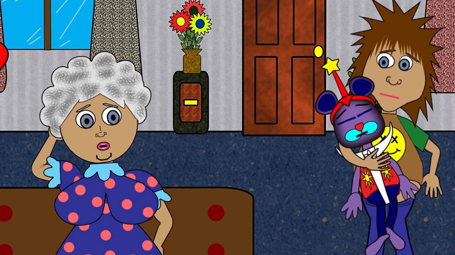 Space Bear and the Love Bomb Backdrop Image
