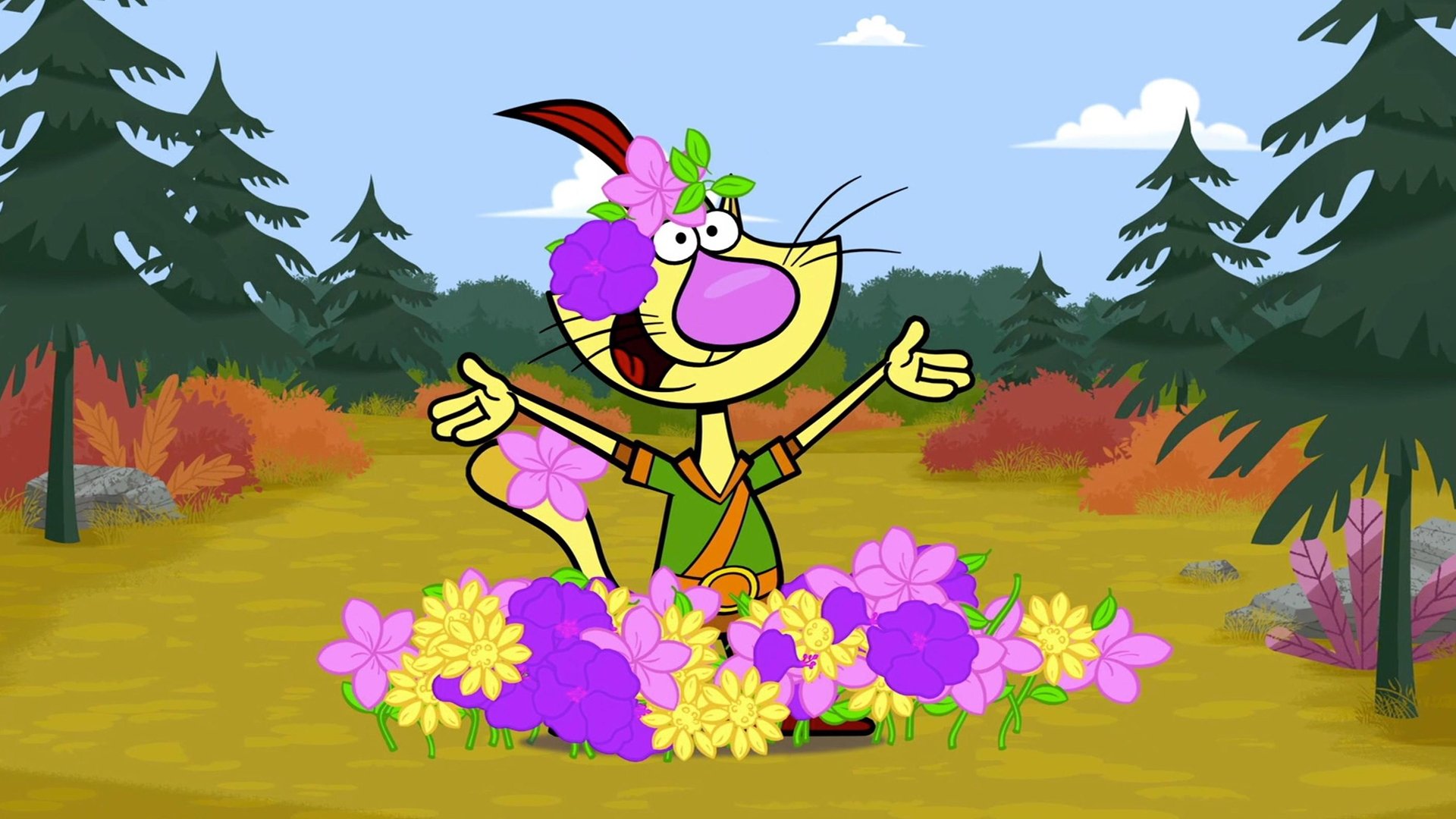 Nature Cat and Mr. Hide. 