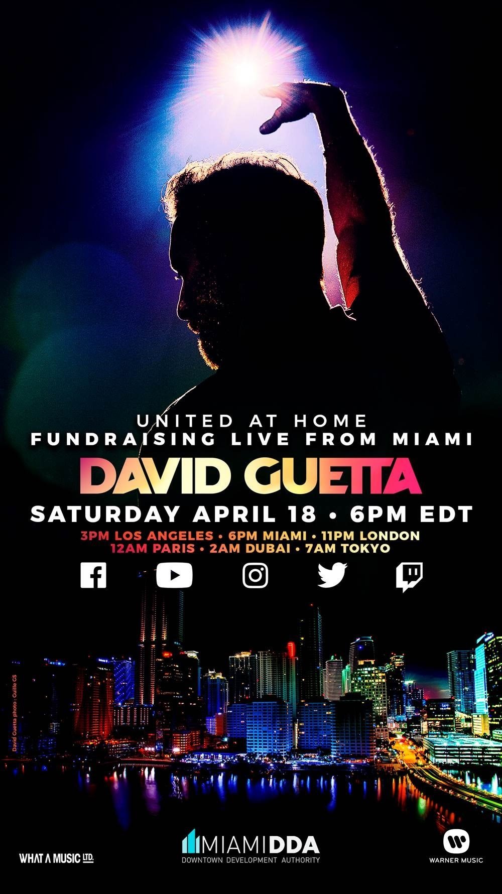 David Guetta | United at Home - Fundraising Live from Miami