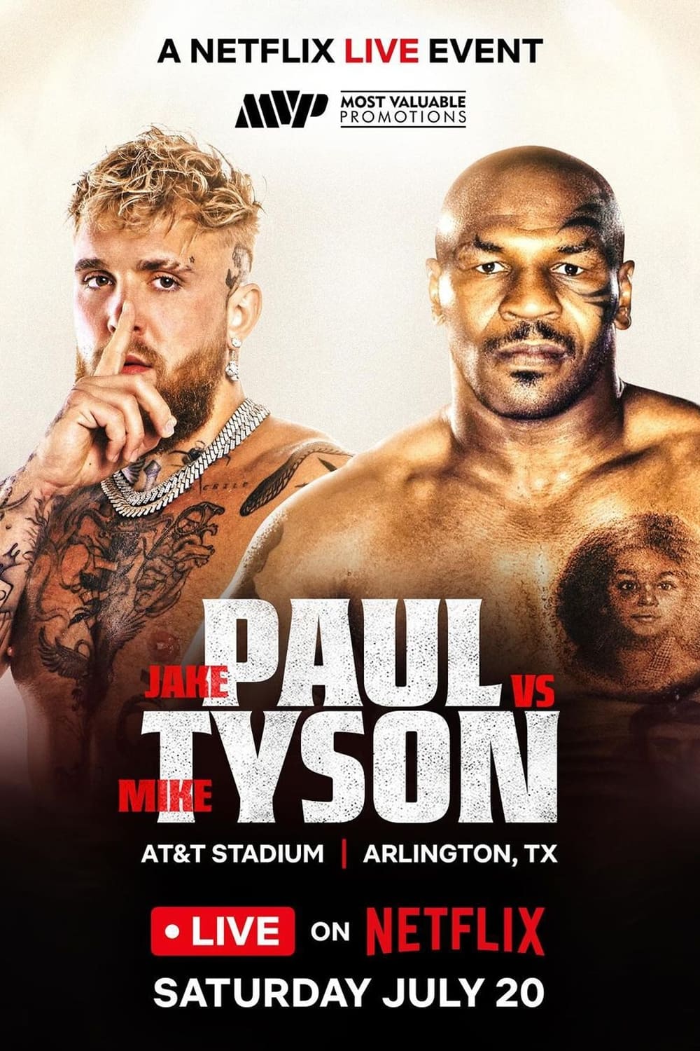 Jake Paul vs. Mike Tyson (2024) Posters — The Movie Database (TMDB)