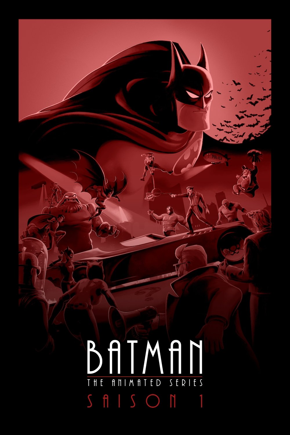 Artwork de la saison 1 de Batman, la série animée