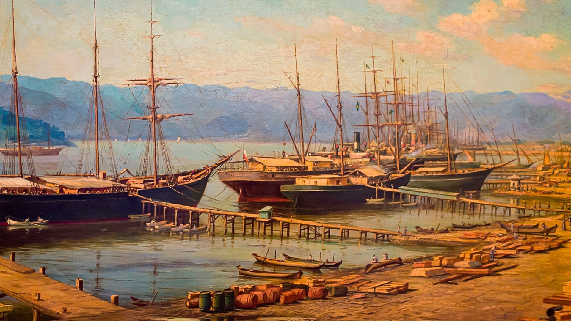 Imagem do Filme Defesa do Porto de Santos