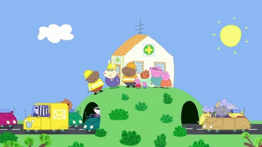 Peppa Pig Season 5 :Episode 44  Mr. Bull's New Road