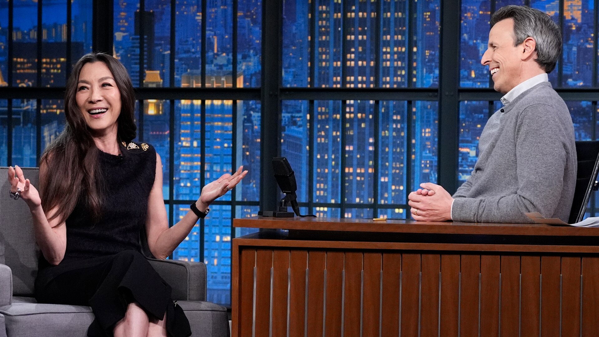 Late Night with Seth Meyers Season 12 :Episode 53  Michelle Yeoh, Kristen Welker
