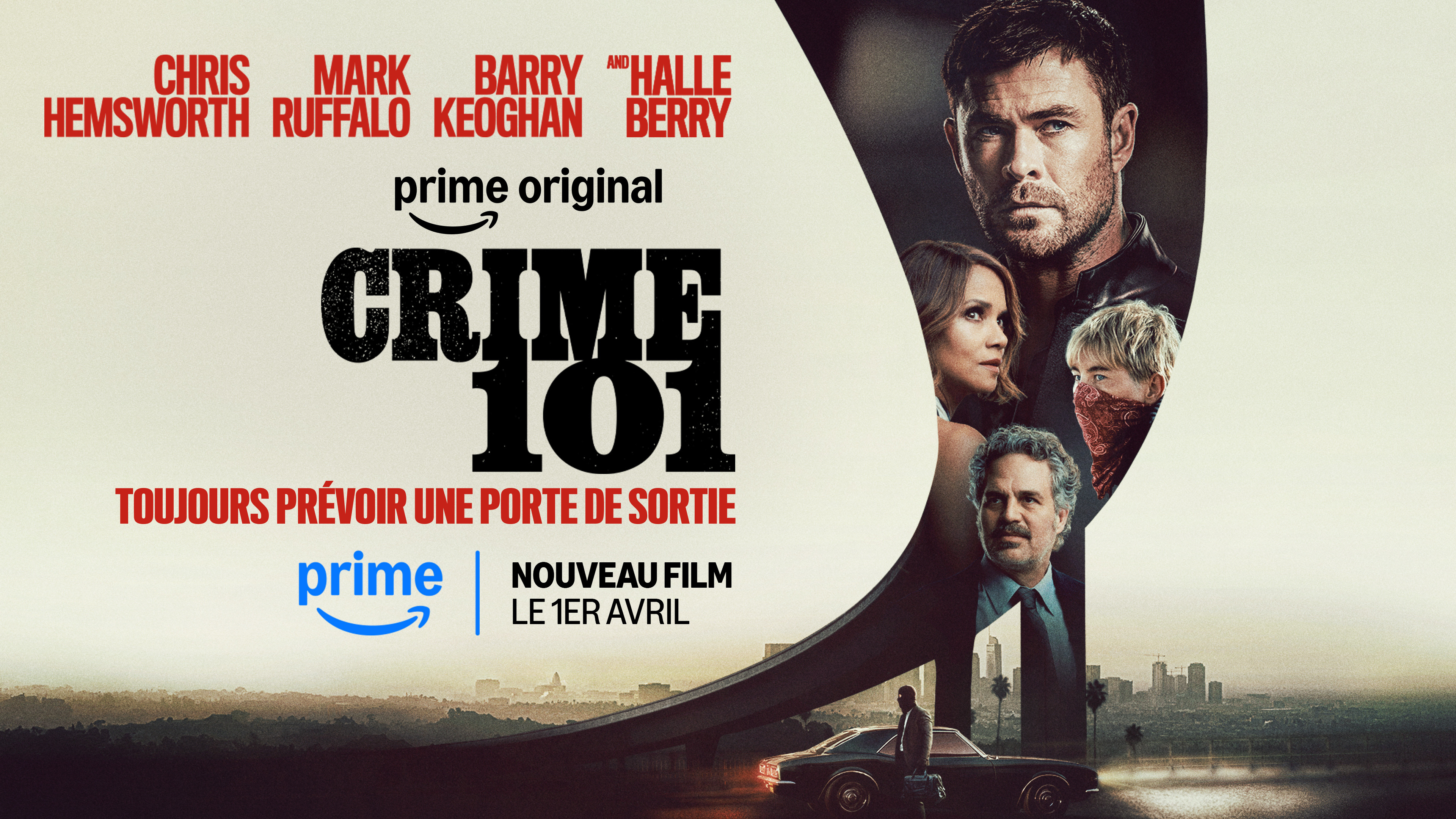 Crime 101 backdrop