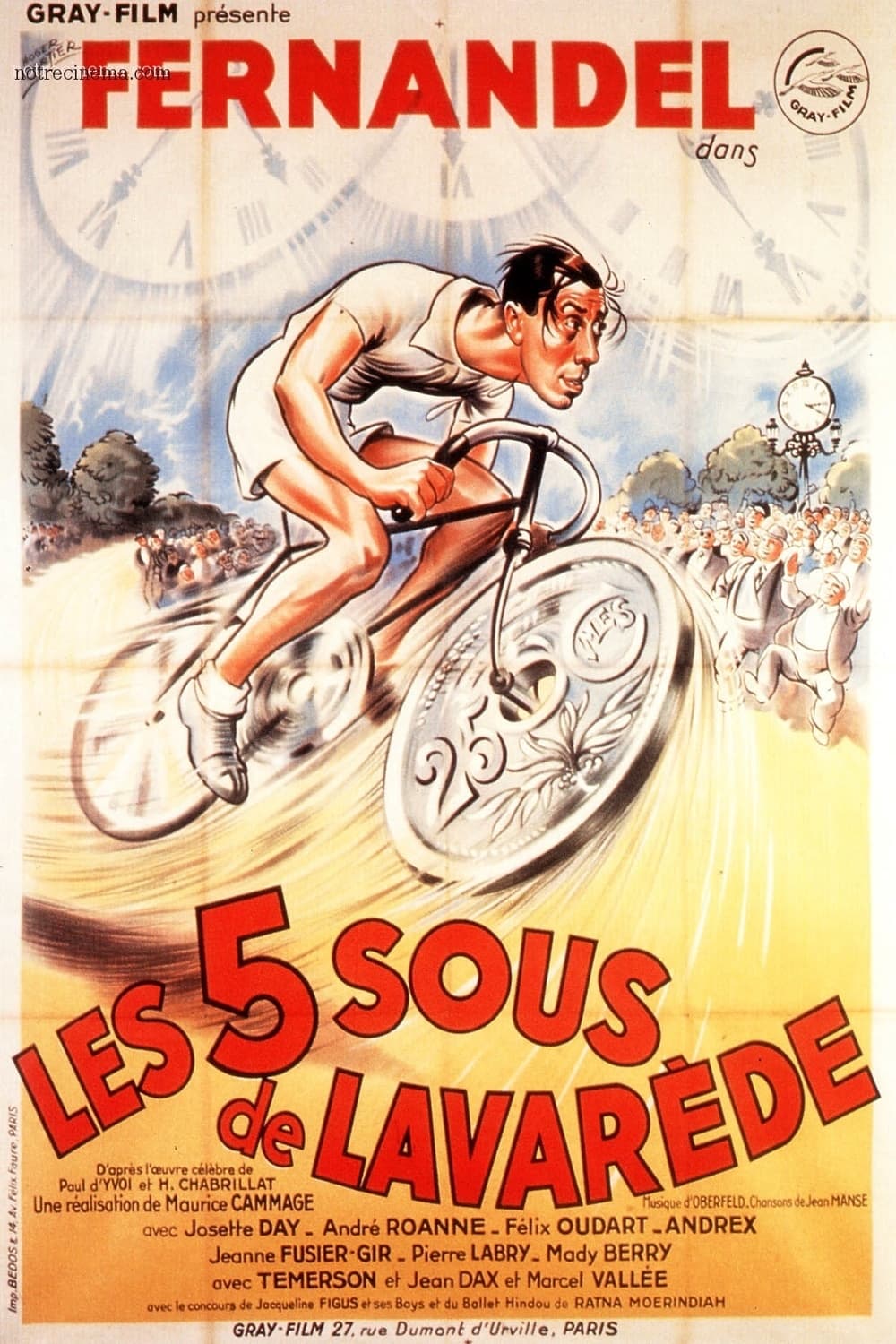 Affiche du film Les Cinq Sous de Lavarède 158257