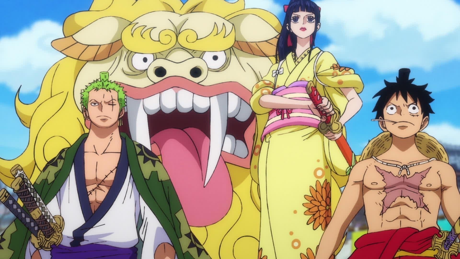 One Piece Season 21 :Episode 905  Taking Back Otama! A Fierce Fight Against Holdem!