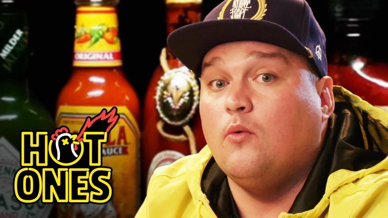 Hot Ones - Season 3 Episode 8 : Charlie Sloth Makes His Mum Proud Eating Spicy Wings