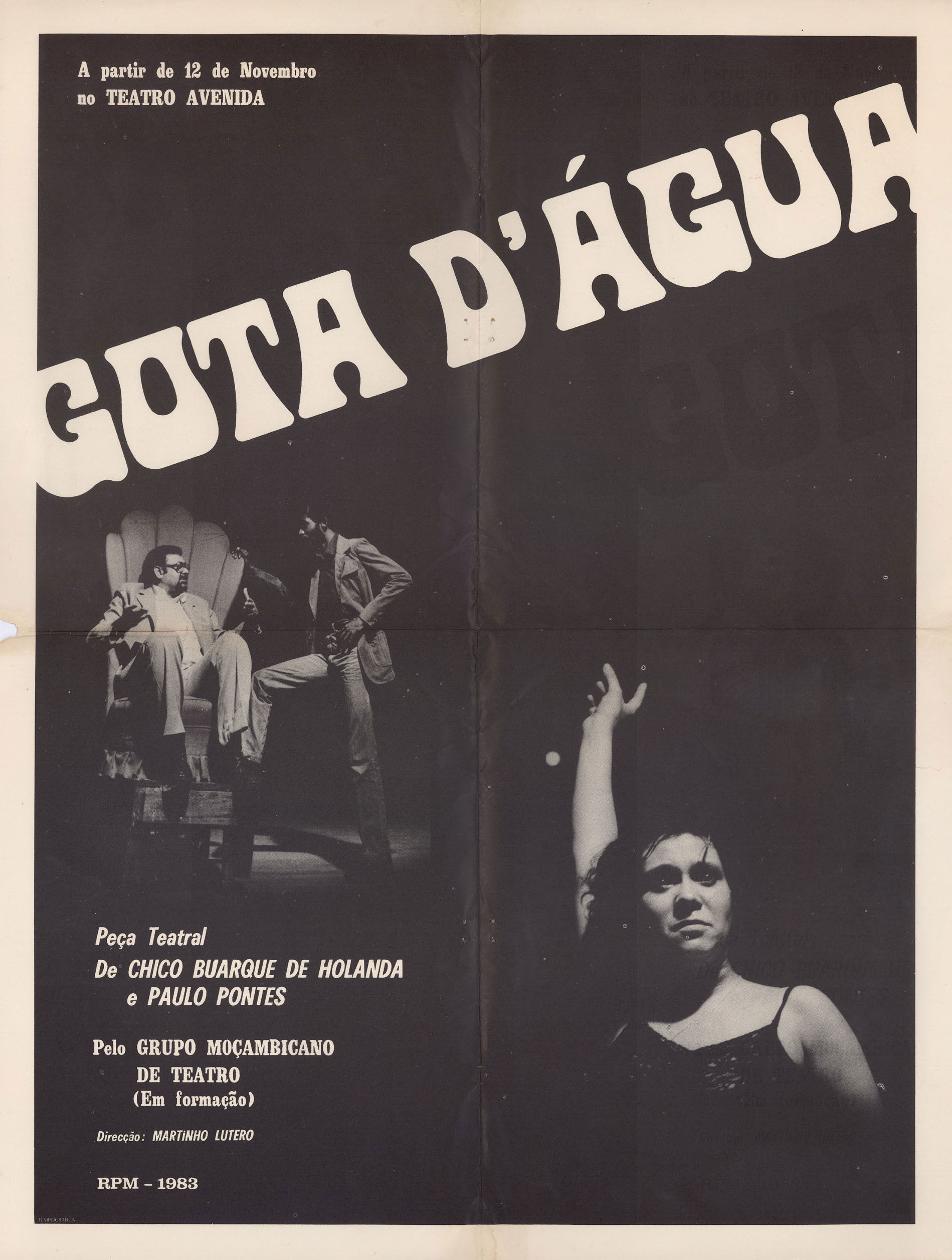 Plakat, der markedsfører Gota D'Água