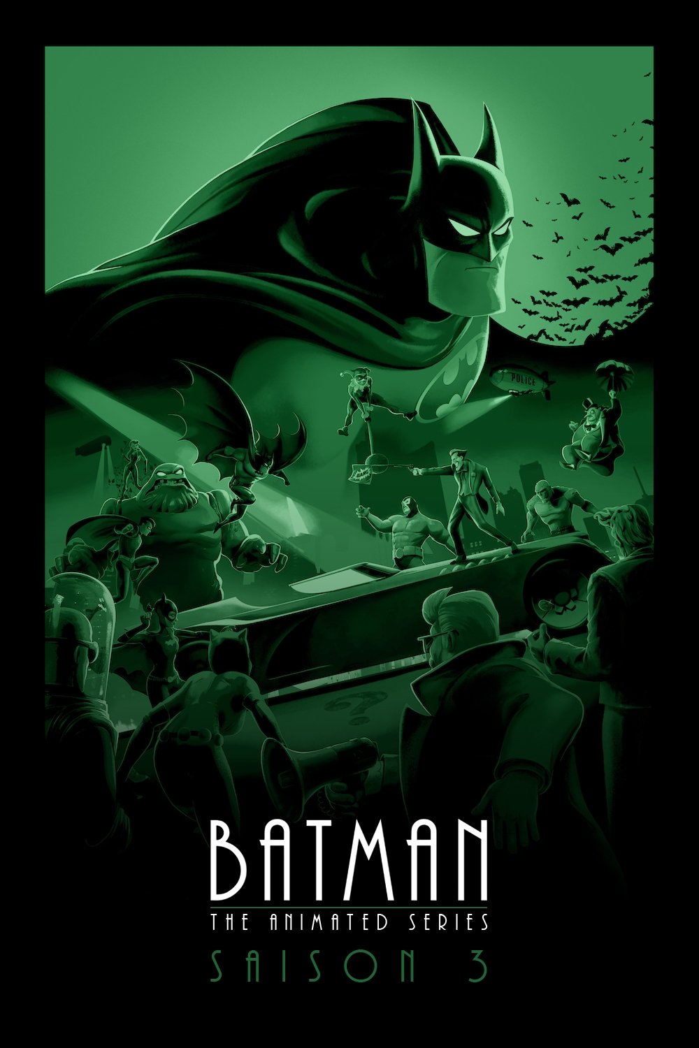 Artwork de la saison 1 de Batman, la série animée