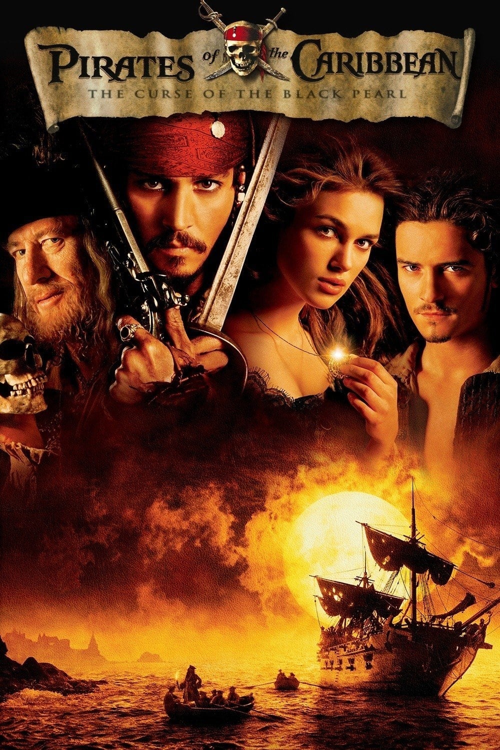 Pirates of the Caribbean: The Curse of the Black Pearl Movie poster