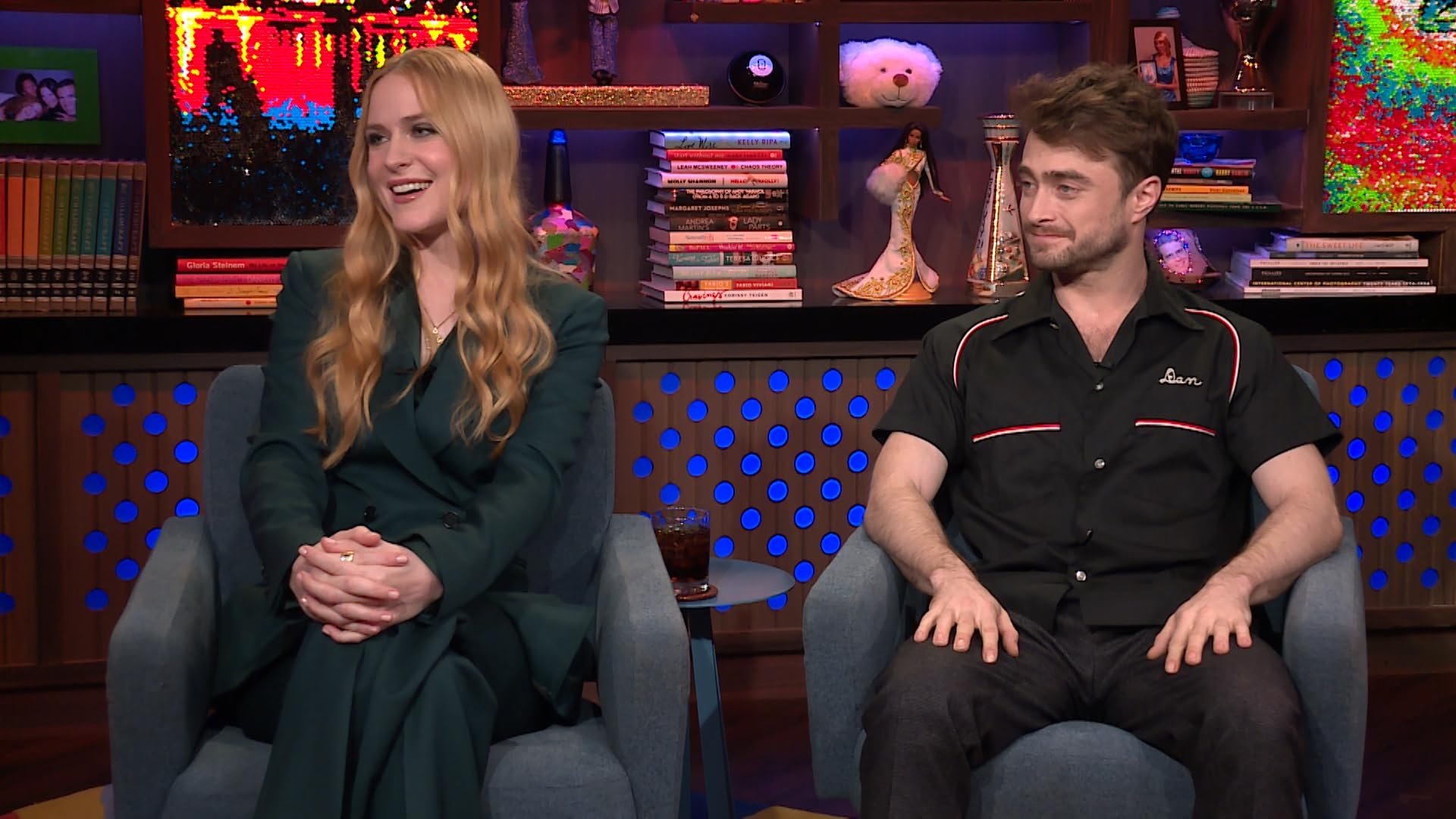 Watch What Happens Live with Andy Cohen Season 19 :Episode 182  Evan Rachel Wood and Daniel Radcliffe