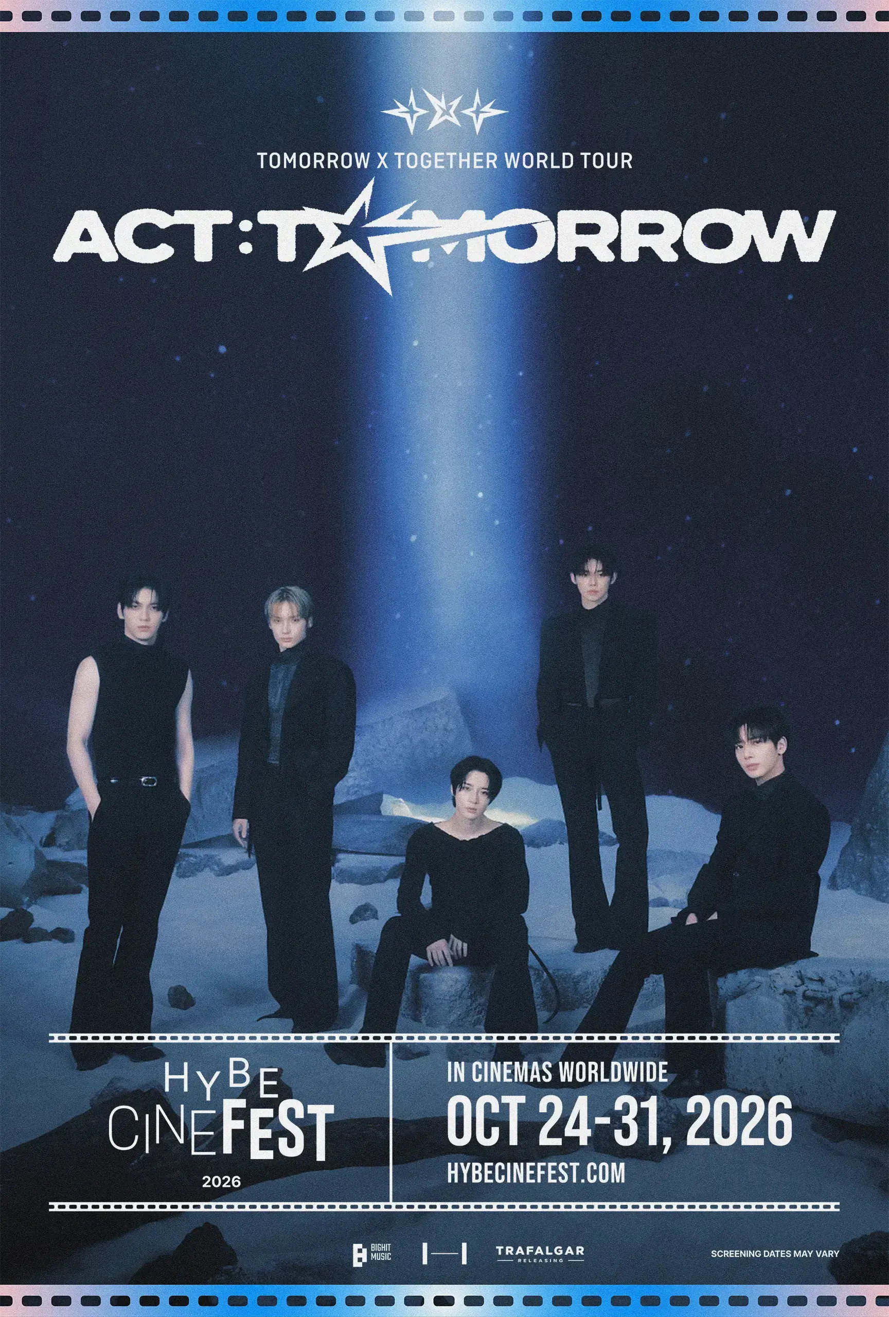 poster movie TOMORROW X TOGETHER WORLD TOUR 'ACT : TOMORROW'