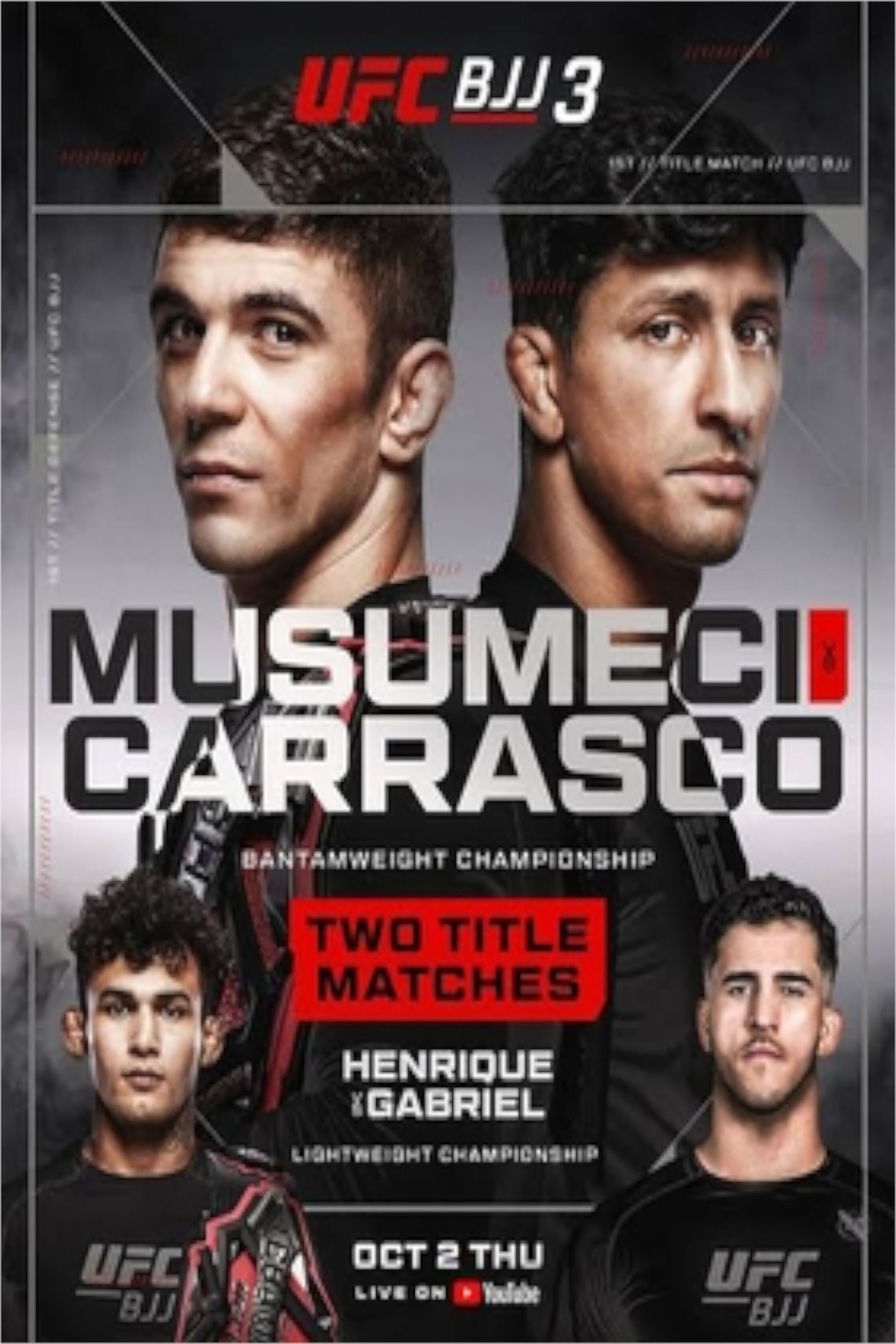 UFC BJJ 3: Musumeci vs Carrasco