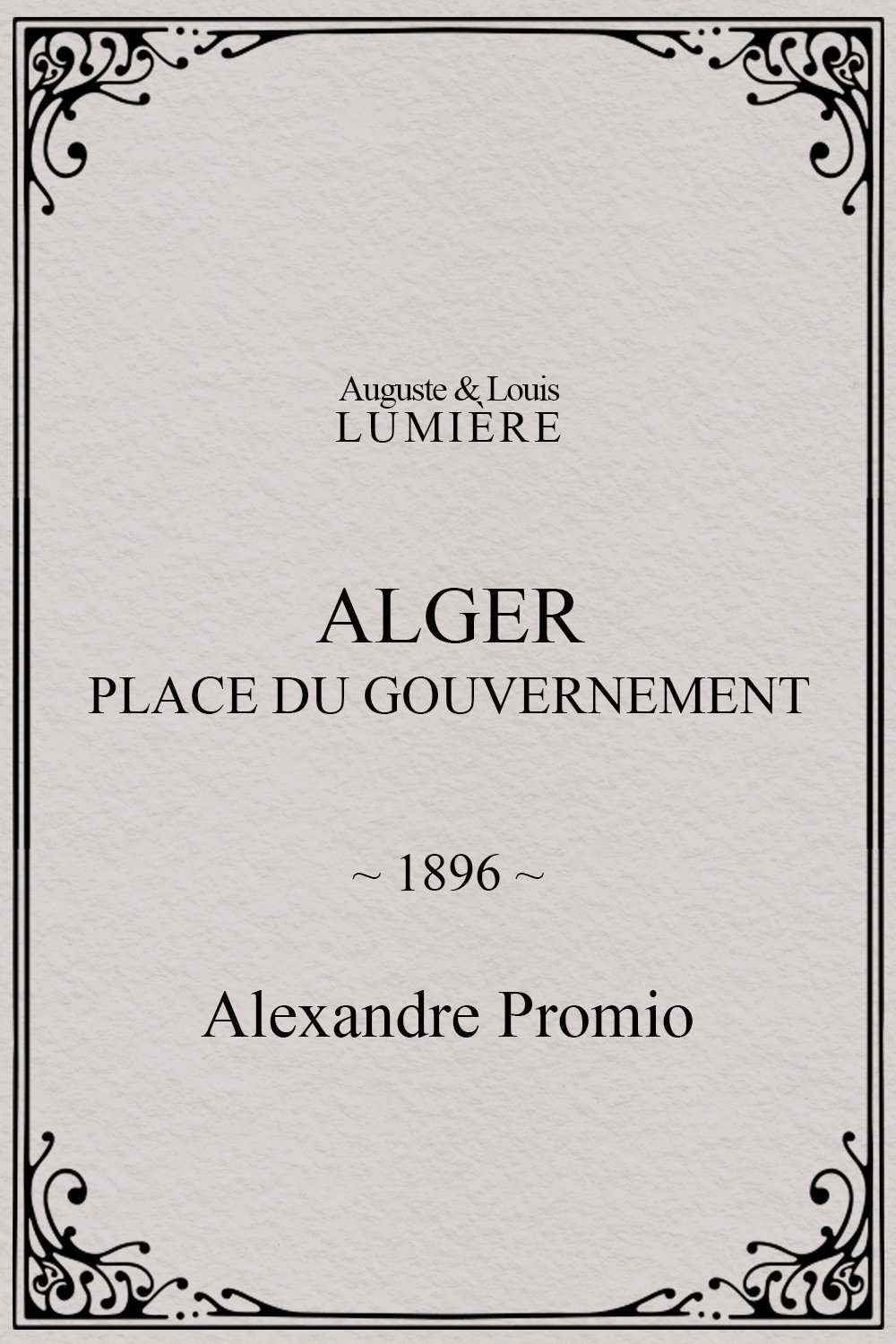 Alger : place du gouvernement