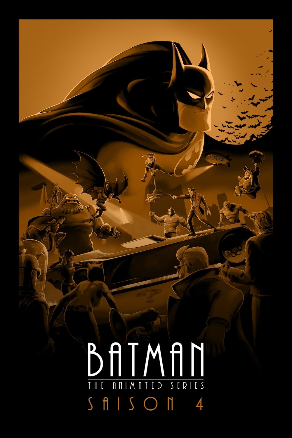 Artwork de la saison 1 de Batman, la série animée