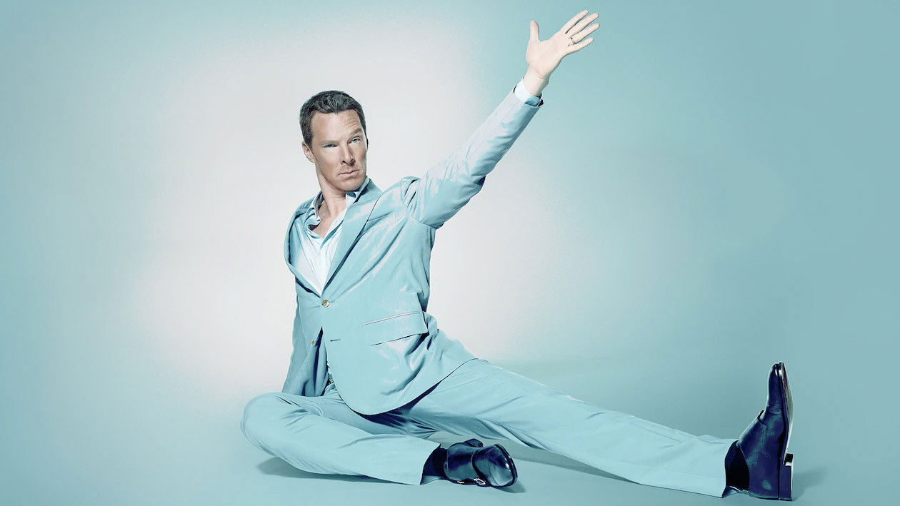 Benedict Cumberbatch with Arcade Fire still