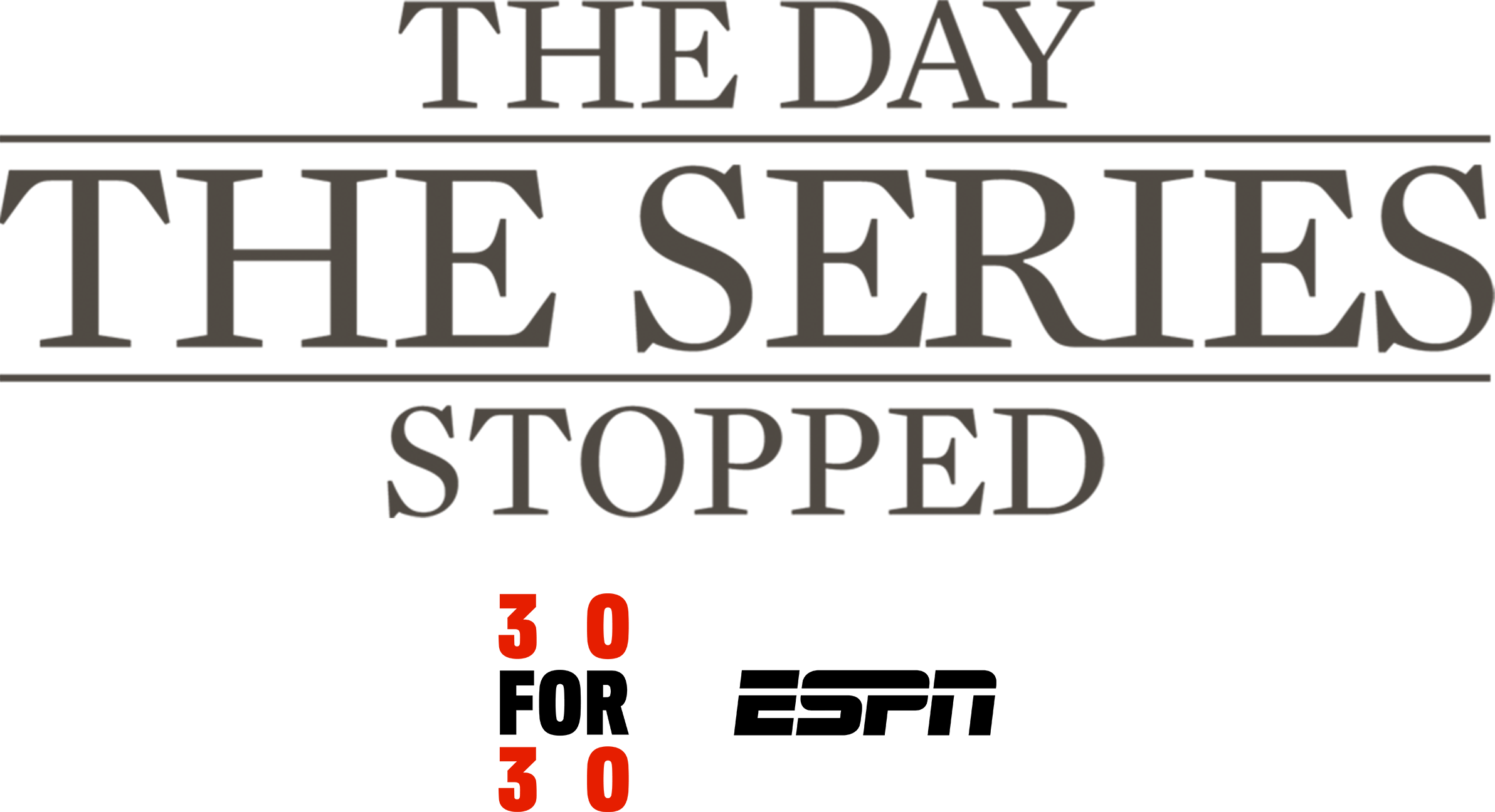 The Day The Series Stopped Logo