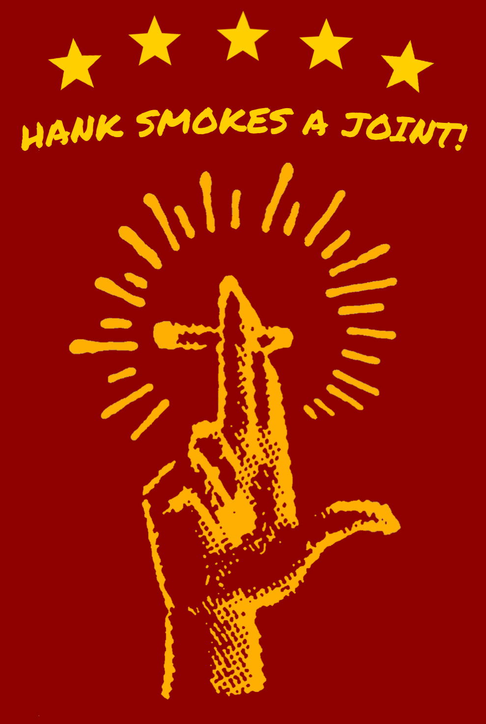 Hank Smokes A Joint!