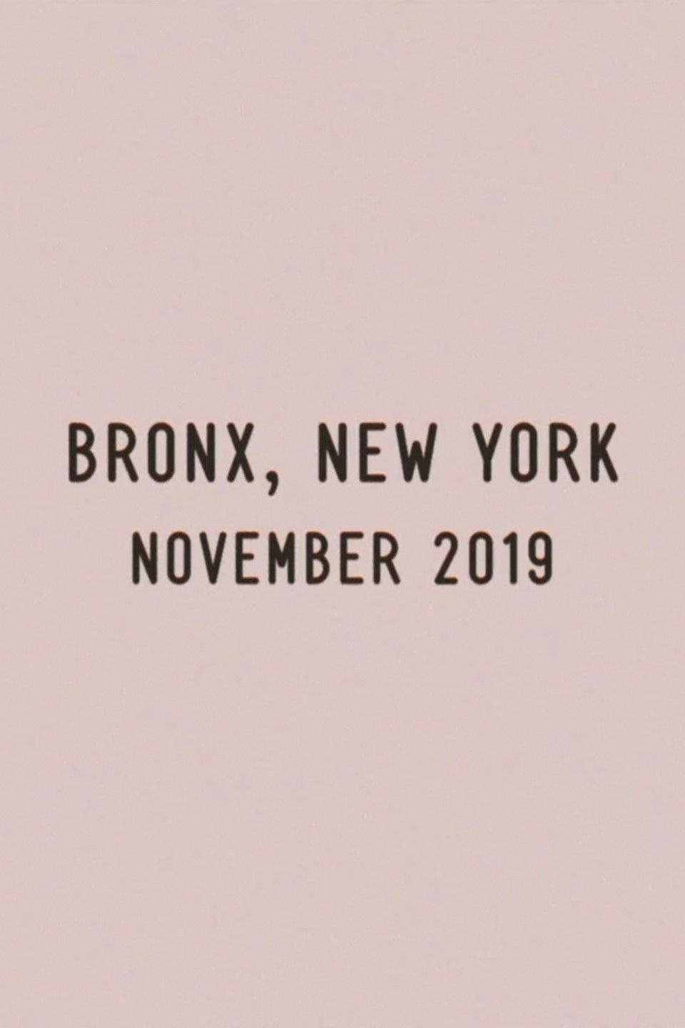 Bronx, New York, November 2019