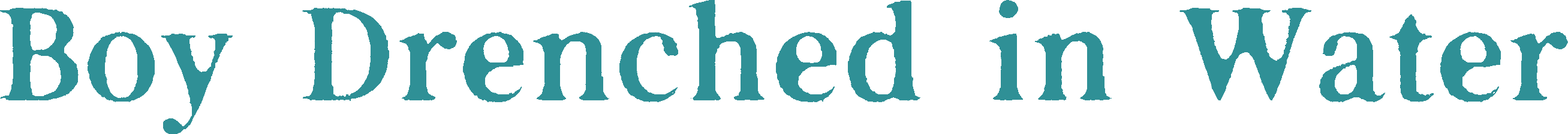 Boy Drenched in Water Logo