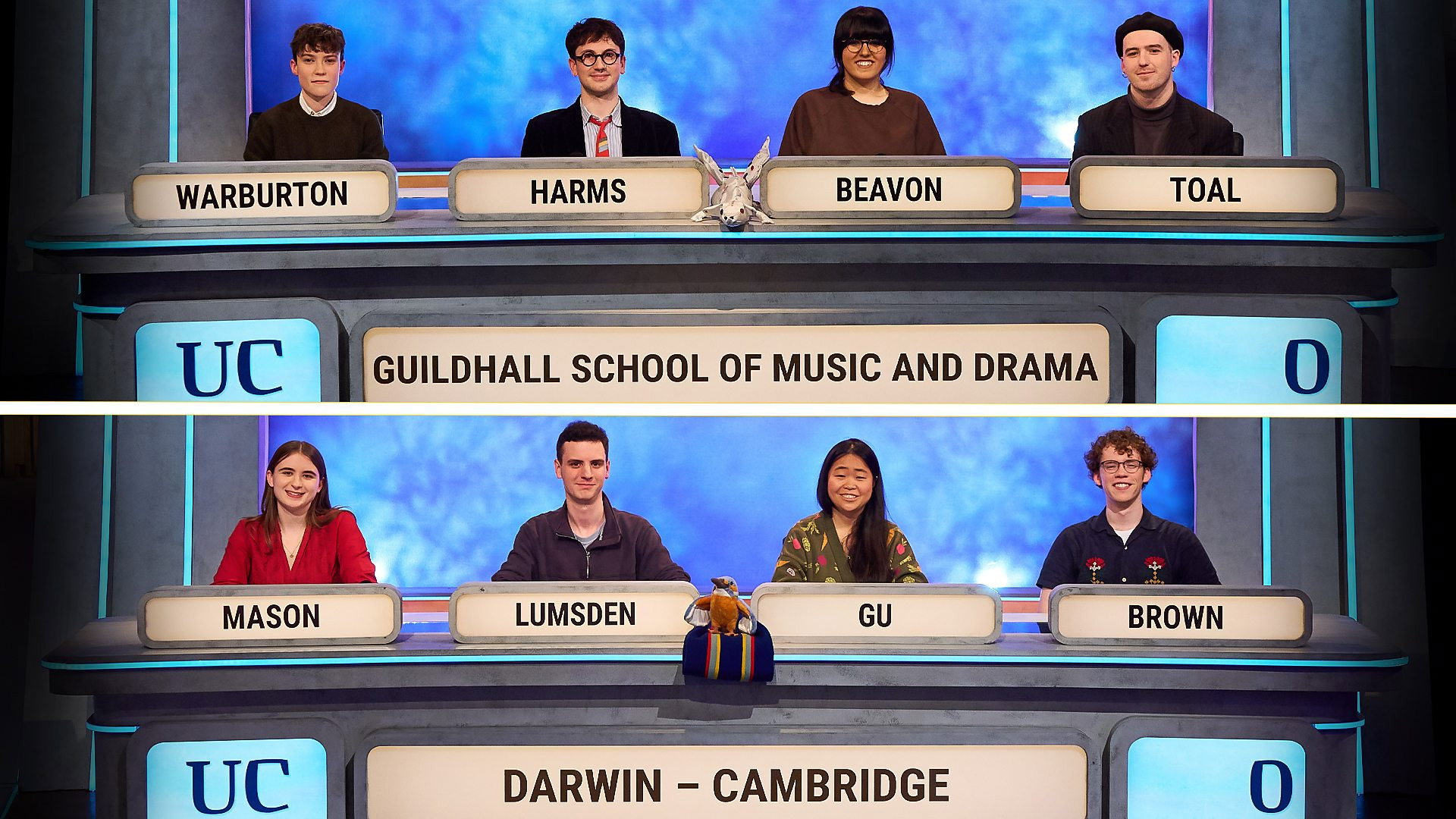 University Challenge Season 56 :Episode 4  Guildhall School of Music and Drama v Darwin College, Cambridge