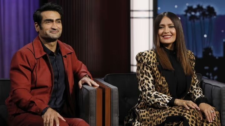 Jimmy Kimmel Live! - Season 20 Episode 16 : Salma Hayek and Kumail Nanjiani; Bleachers
