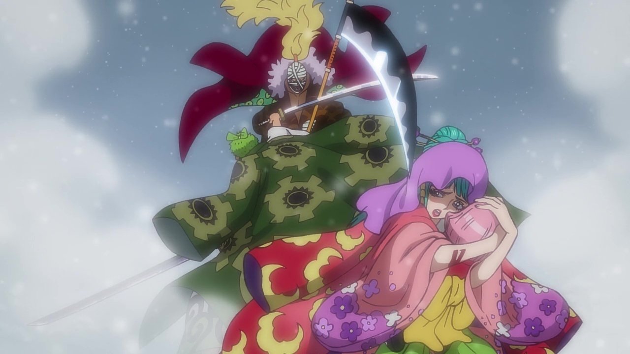 One Piece Season 21 :Episode 933  Gyukimaru! Zoro Fights a Duel on Bandit's Bridge!