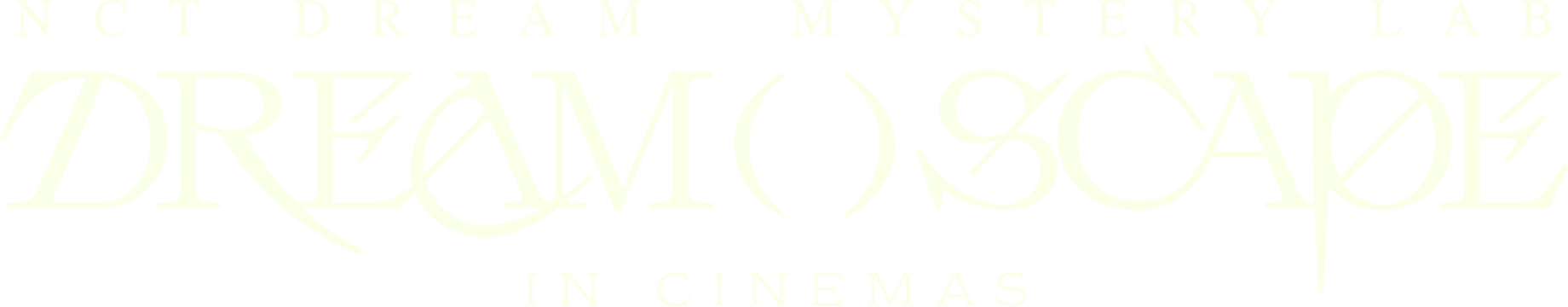 NCT DREAM Mystery Lab: DREAM( )SCAPE in Cinemas Logo