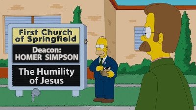 The Simpsons Season 24 :Episode 18  Pulpit Friction