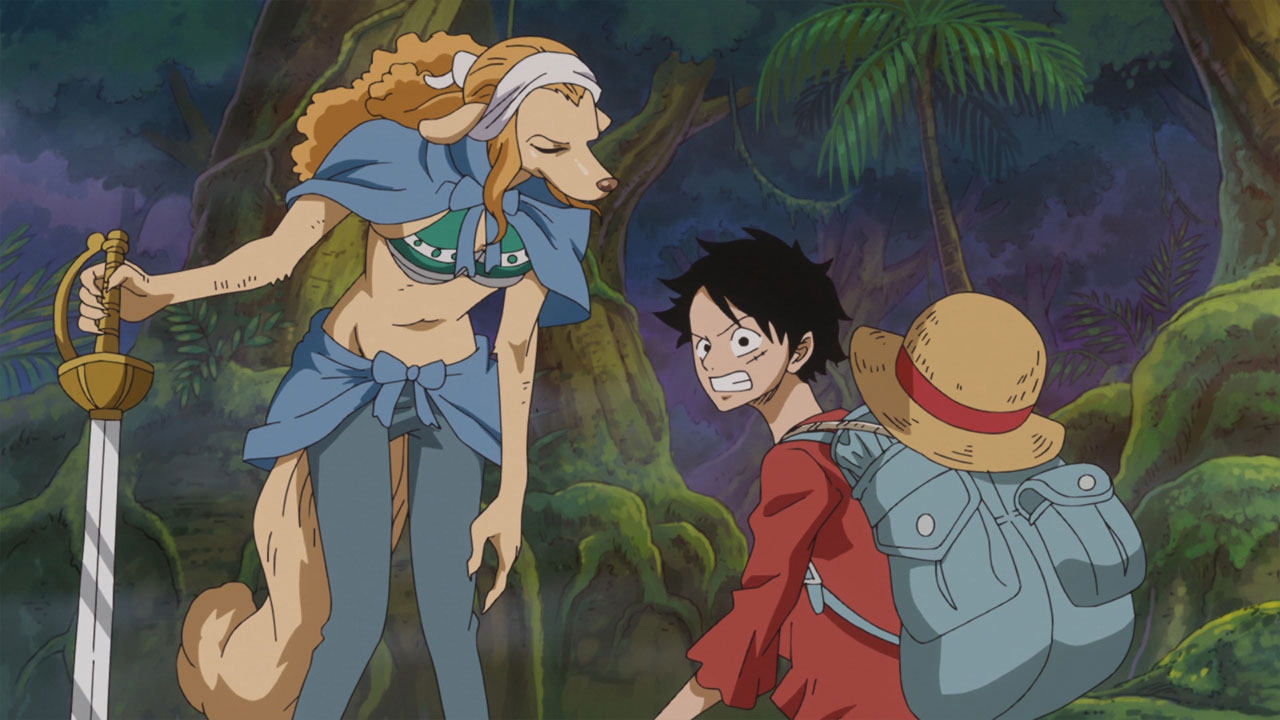 One Piece Season 18 :Episode 754  Battle Starts! Luffy vs. the Mink Tribe!