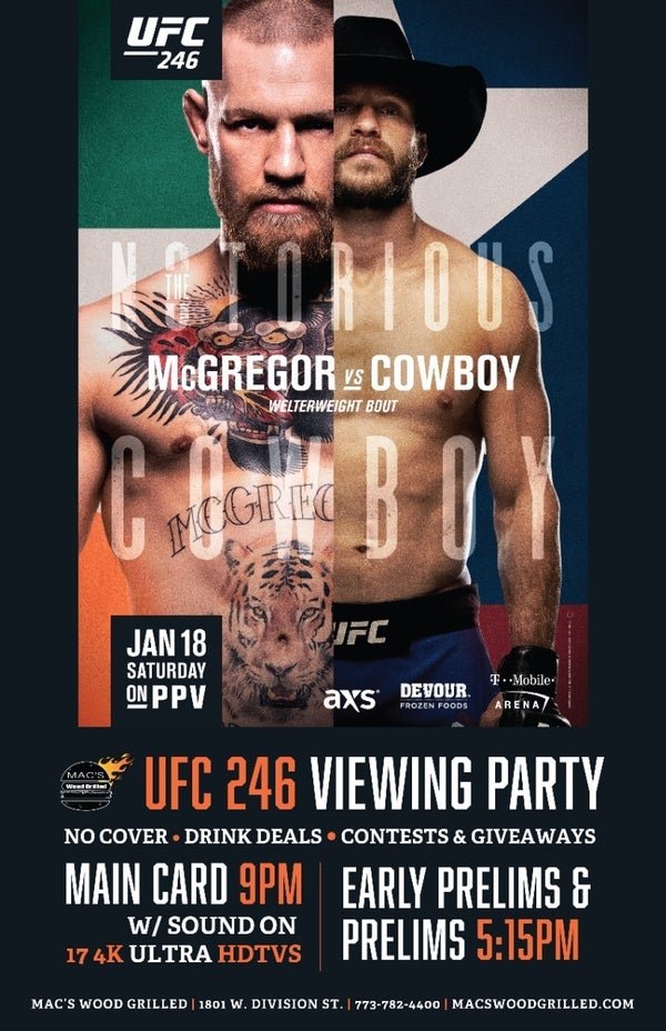 UFC 246: McGregor vs. Cowboy