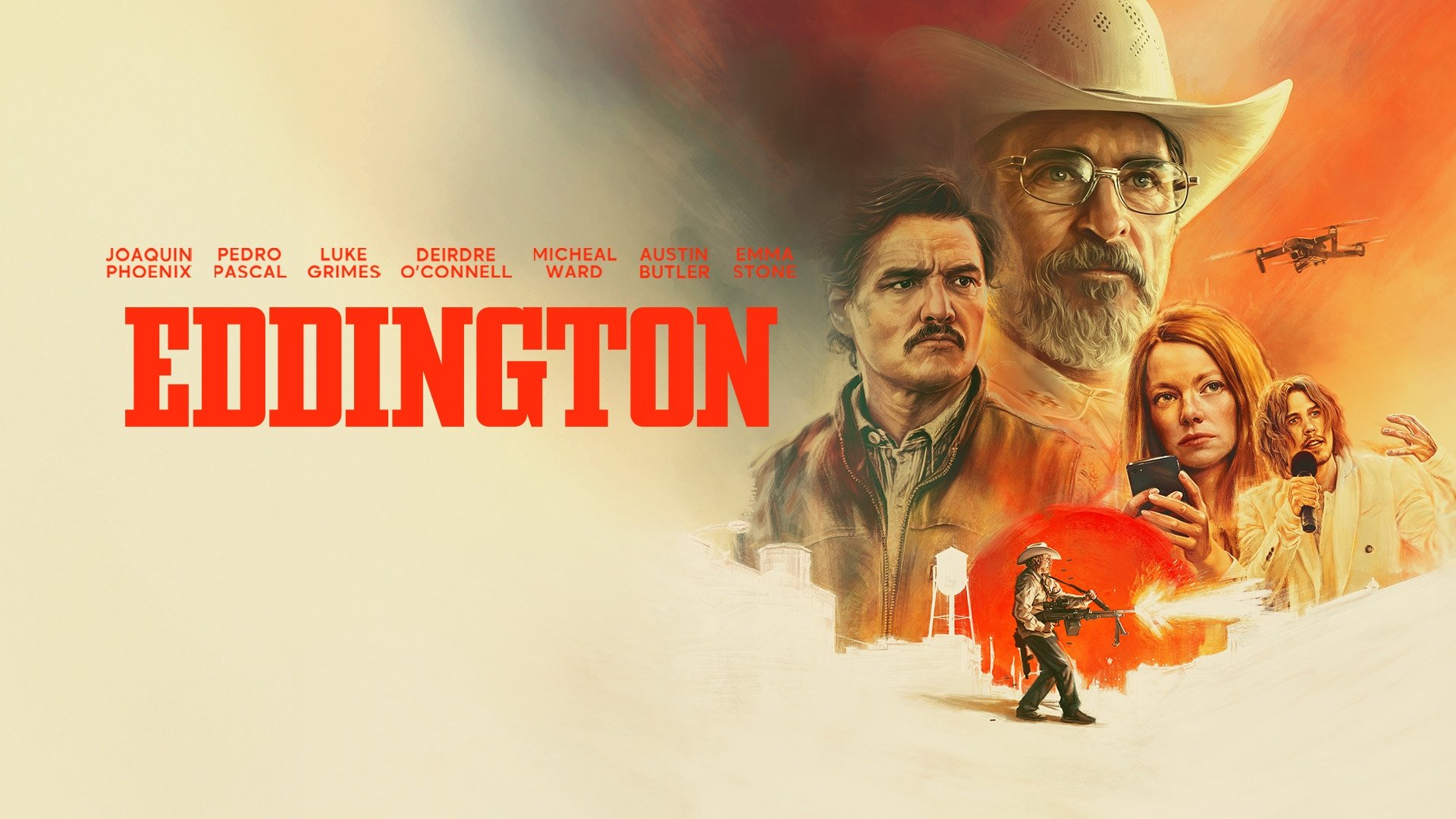 Caption: a movie poster for the film eddington