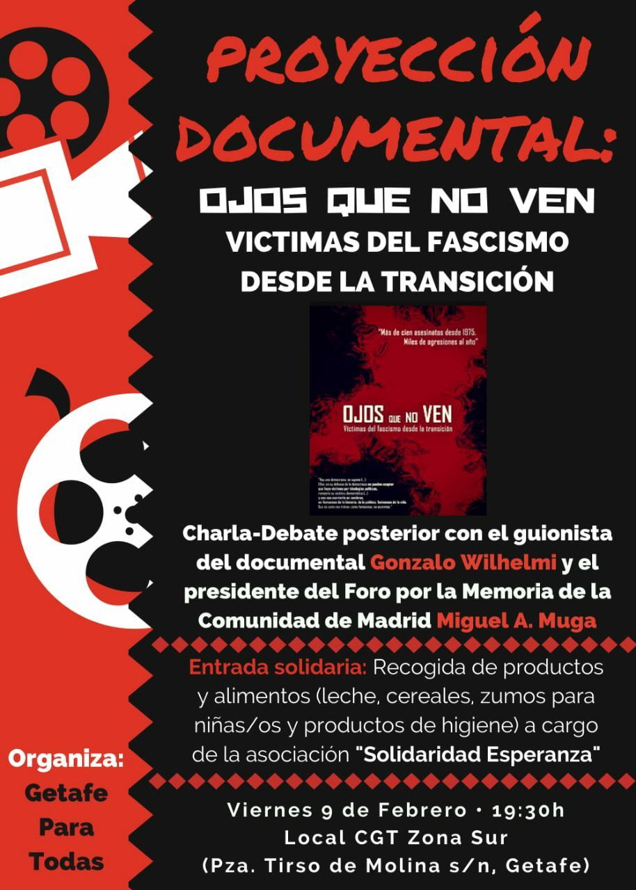 Ojos que no ven, víctimas del fascismo desde la transición Poster