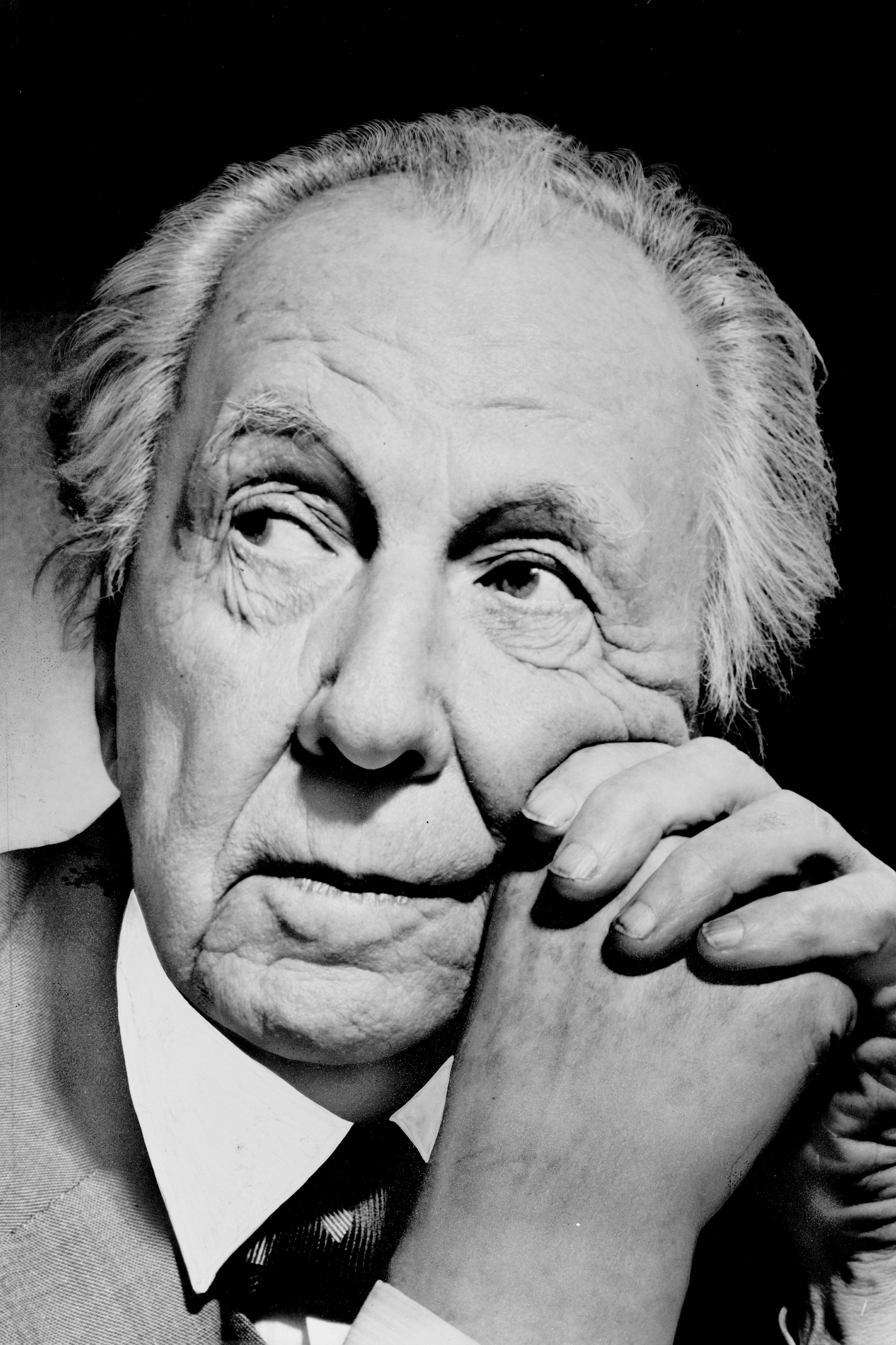Frank Lloyd Wright's picture in the cast