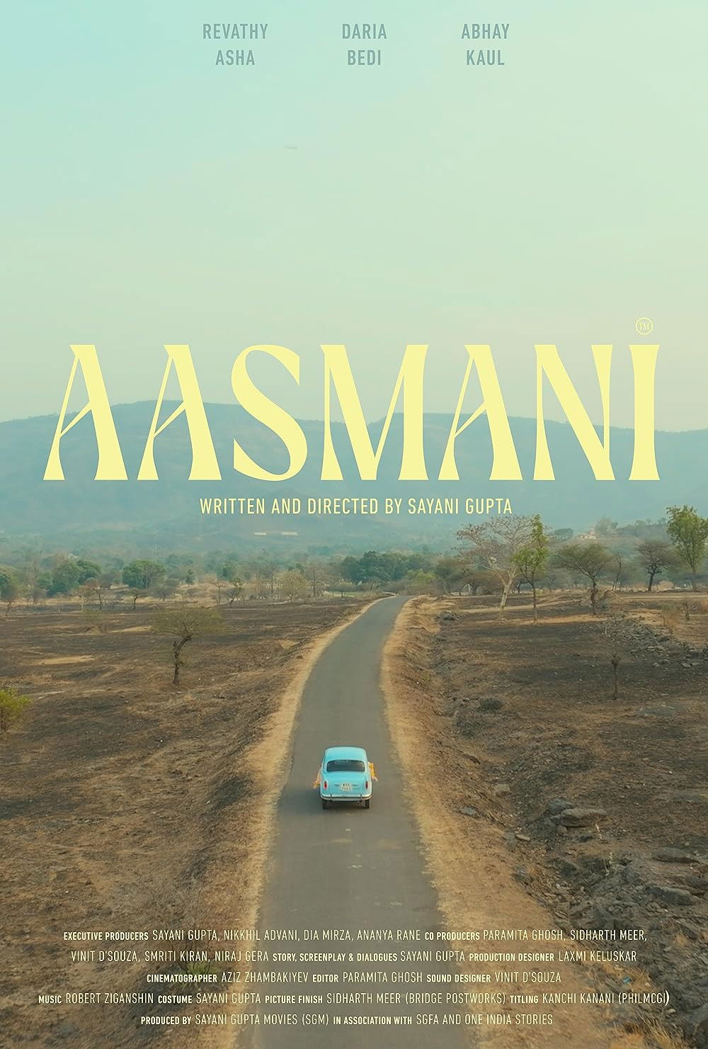 Plakat, der markedsfører Aasmani