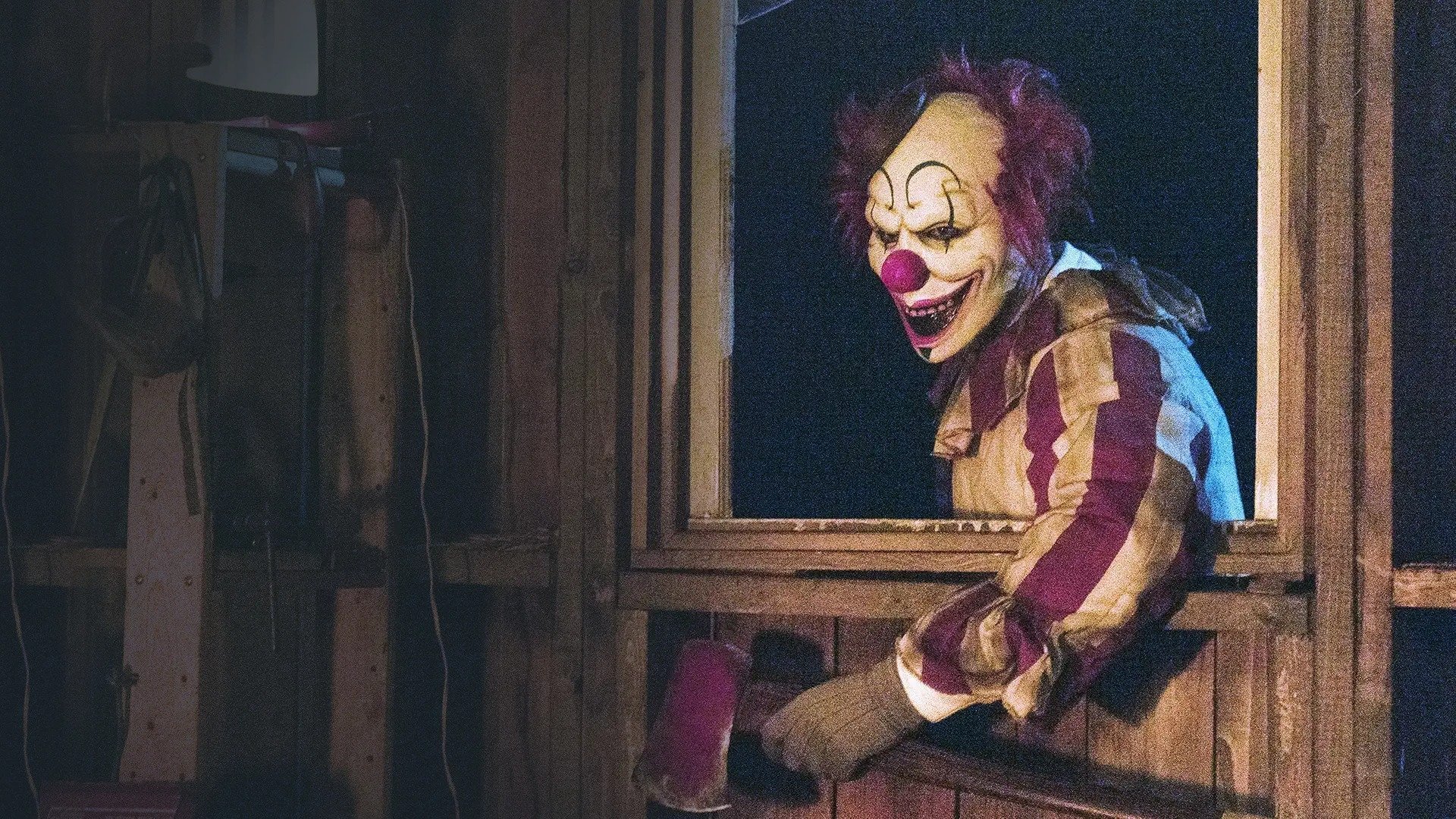 Clown in a Cornfield backdrop