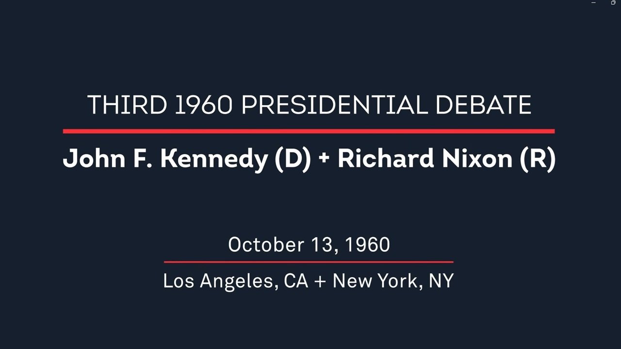 1960 Third Presidential Debate