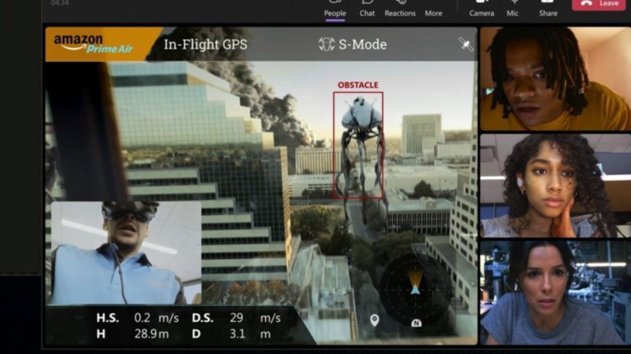 Caption: a screen shot of a group of people on a video call