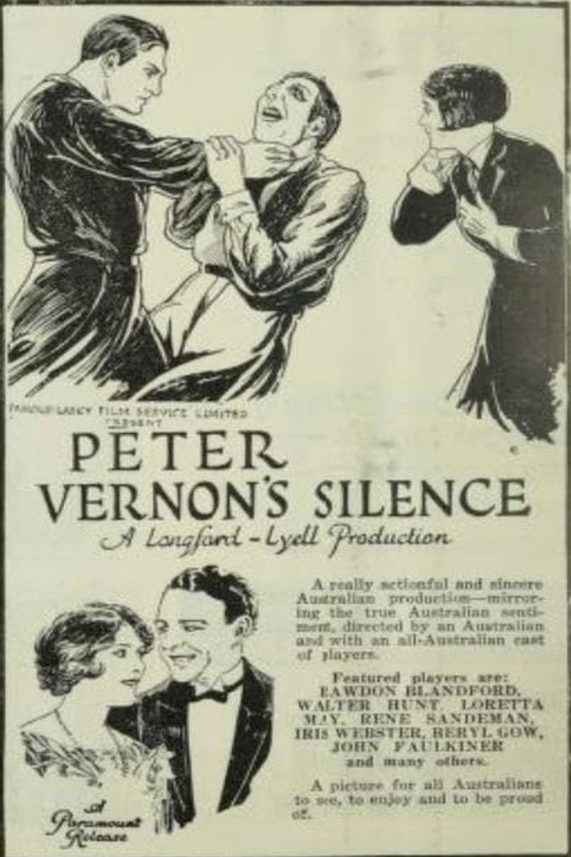 Peter Vernon's Silence movie poster - movieMx Peter Vernon's Silence (1926) movie poster