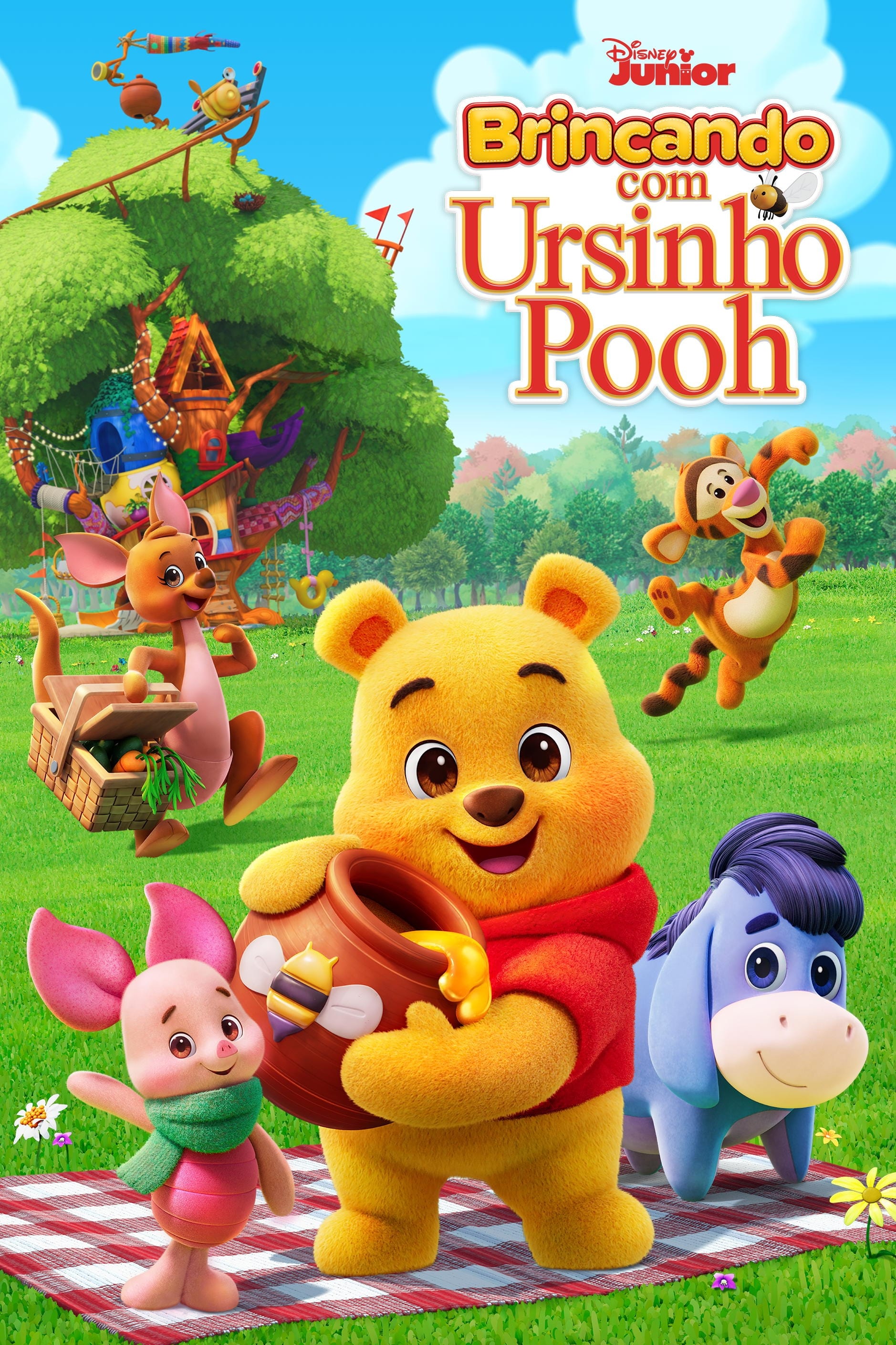 Capa da série Brincando com o Ursinho Pooh
