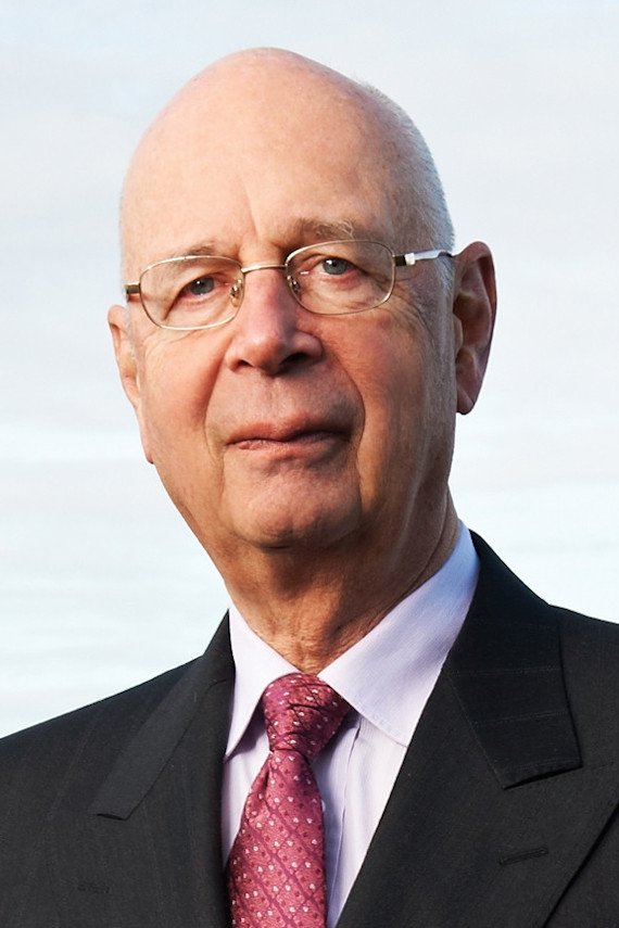Klaus Schwab's picture in the cast