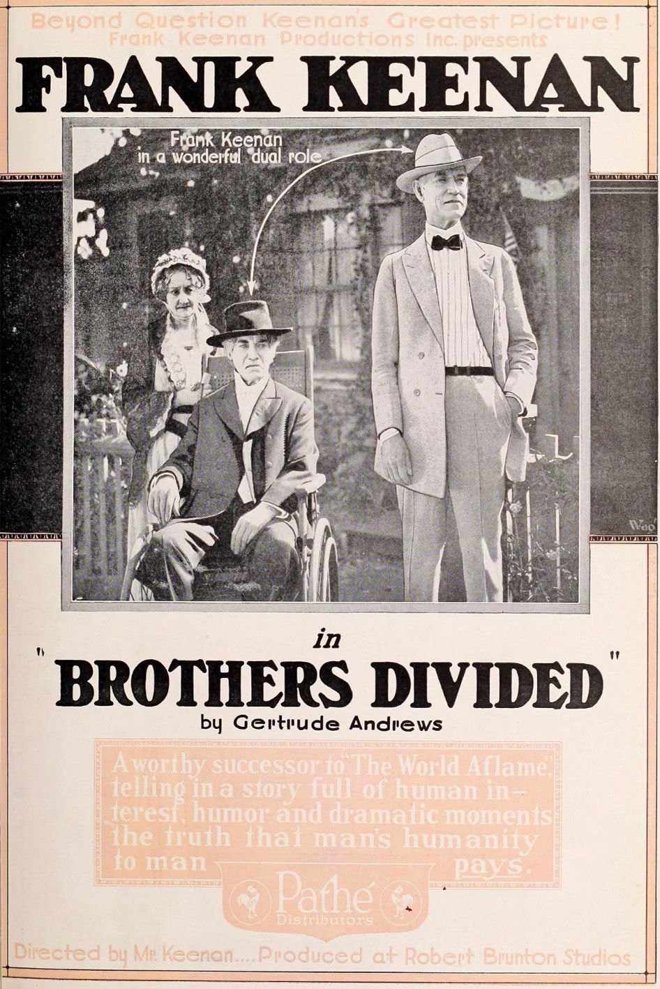 Plakat, der markedsfører Brothers Divided