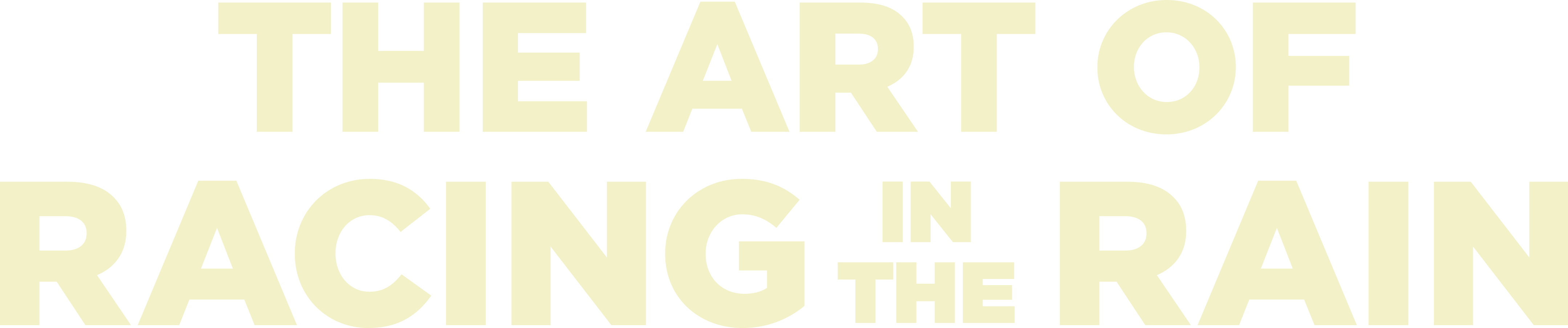 The Art of Racing in the Rain